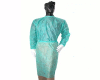 Gown non-woven green, with elastic wrist